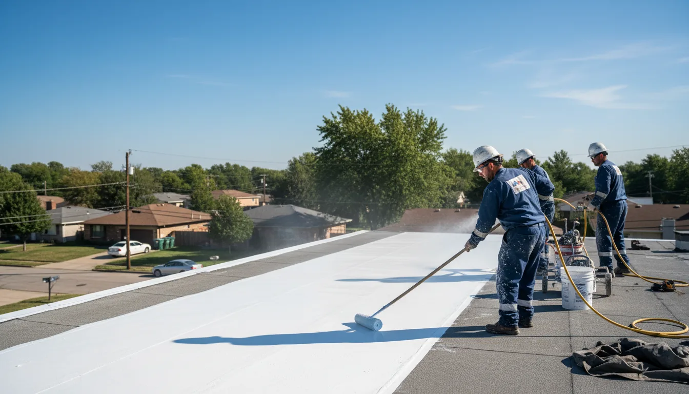 Commercial roof coating in Soldier, KS near me